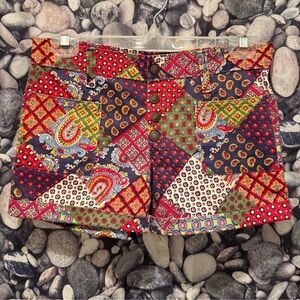 Patchwork Look Shorts